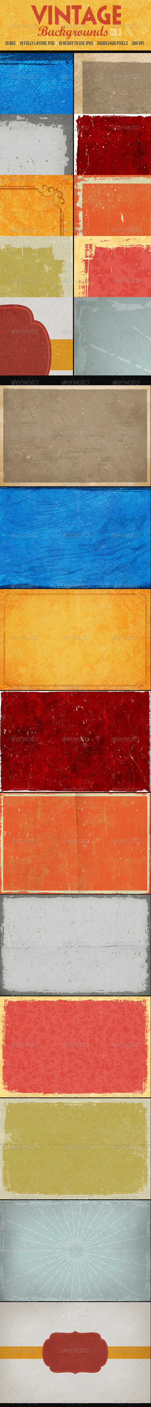 GraphicRiver Vintage Backgrounds Col3 8333146 GraphicRiver Vintage Backgrounds Col3 8333146