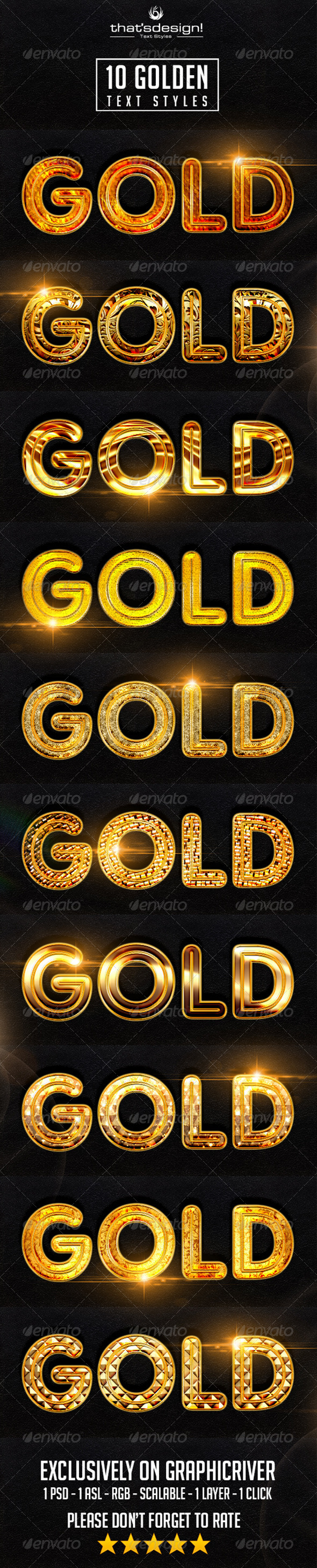 GraphicRiver 10 Golden Text Styles 8334980 GraphicRiver 10 Golden Text Styles 8334980