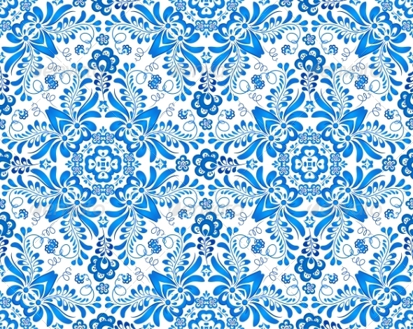 GraphicRiver Blue Floral Seamless Pattern 8336076 GraphicRiver Blue Floral Seamless Pattern 8336076