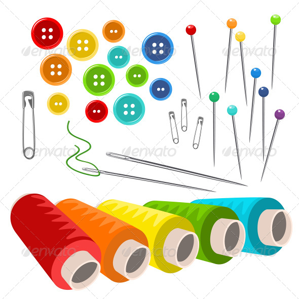 GraphicRiver Sewing Accessories 8336357 GraphicRiver Sewing Accessories 8336357