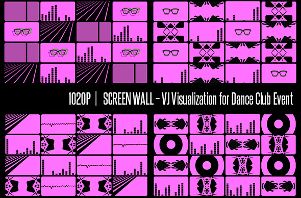 Screen Wall VJ Visualization Screen Wall VJ Visualization
