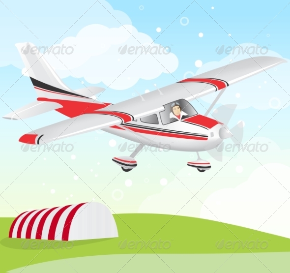 GraphicRiver Plane with Pilot 8336809 GraphicRiver Plane with Pilot 8336809