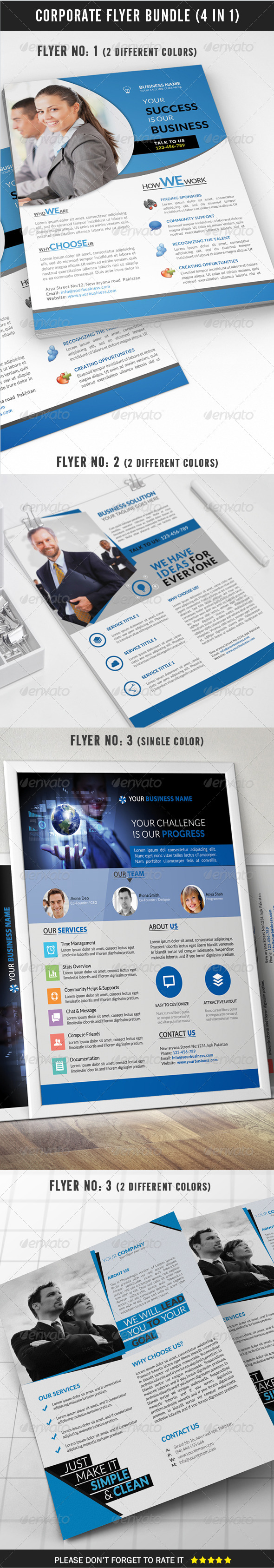 GraphicRiver Corporate Flyer Bundle 4 in 1 8336821 GraphicRiver Corporate Flyer Bundle 4 in 1 8336821