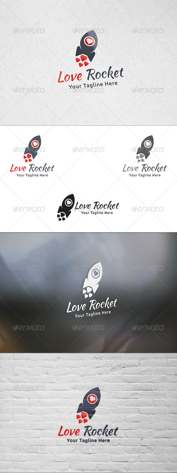 GraphicRiver Love Rocket Logo Template 8338711 GraphicRiver Love Rocket Logo Template 8338711