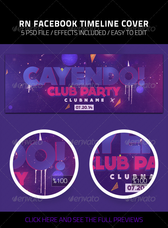 GraphicRiver Cayendo Club Party Facebook Timeline Cover 8340135 GraphicRiver Cayendo Club Party Facebook Timeline Cover 8340135