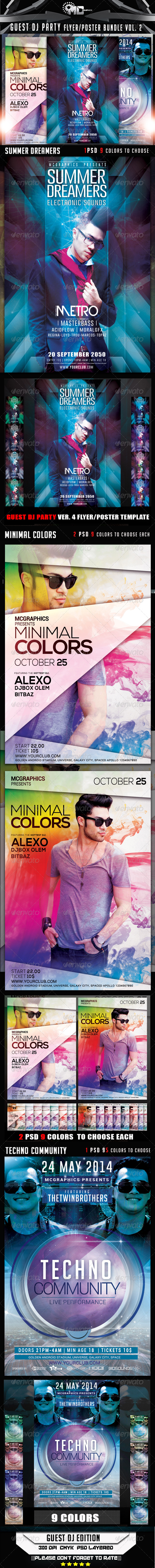 GraphicRiver Guest DJ Party Flyer Poster Bundle Vol.2 8334736 GraphicRiver Guest DJ Party Flyer Poster Bundle Vol.2 8334736