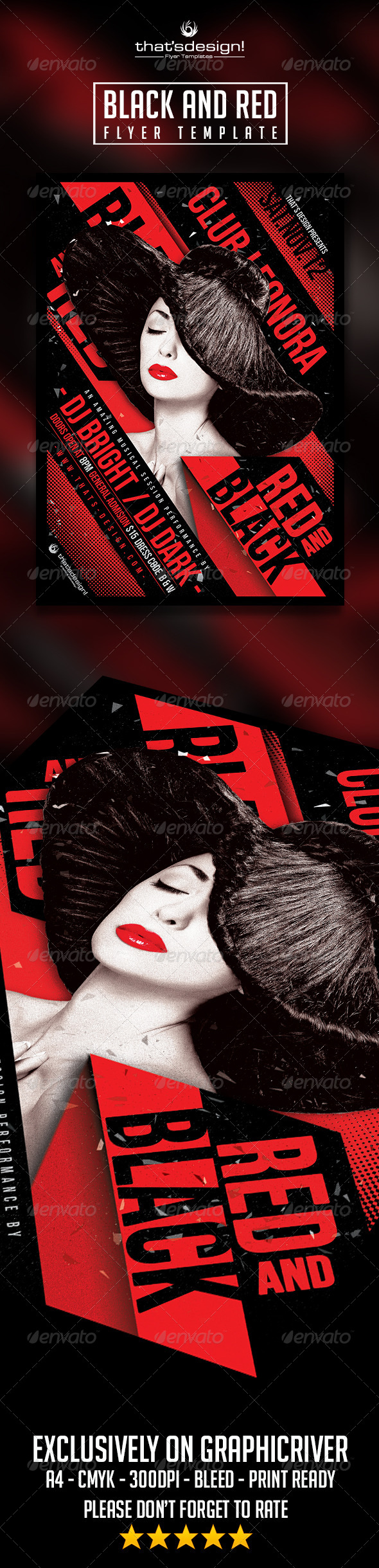 GraphicRiver Black and Red Party Flyer Template 8340688 GraphicRiver Black and Red Party Flyer Template 8340688