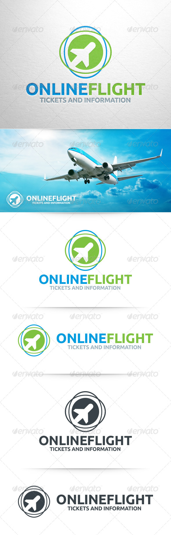 GraphicRiver Online Flight Logo Template 8343451 GraphicRiver Online Flight Logo Template 8343451
