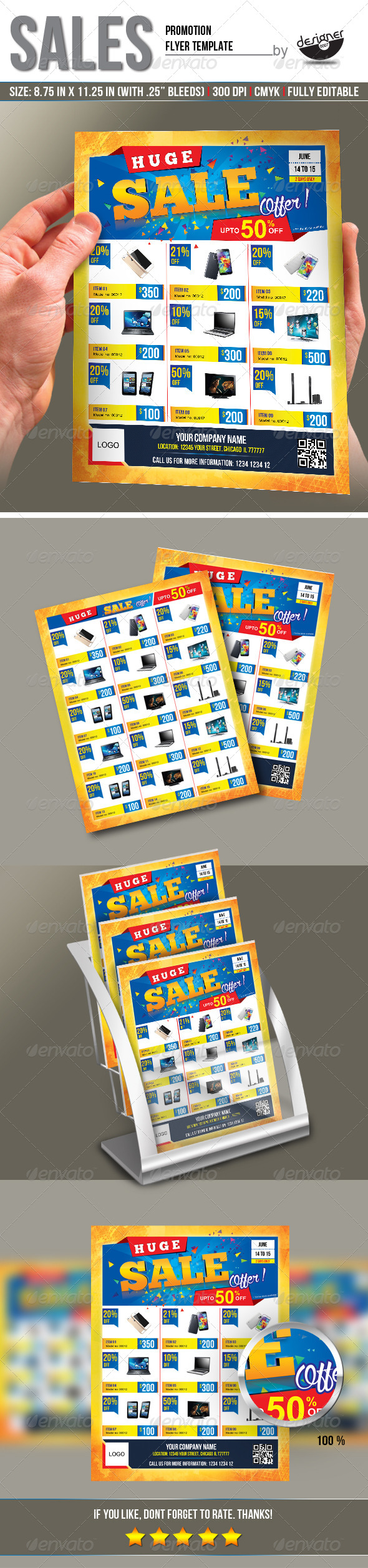 GraphicRiver Sales Promotion Flyer Template 8333281 GraphicRiver Sales Promotion Flyer Template 8333281