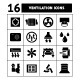 Set Icons of Ventilation and Conditioning