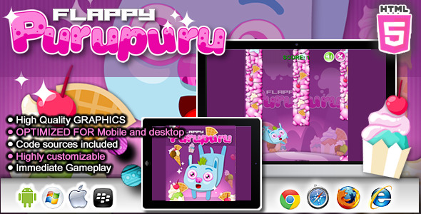CodeCanyon Flappy Purupuru HTML5 Game 8343958 CodeCanyon Flappy Purupuru HTML5 Game 8343958