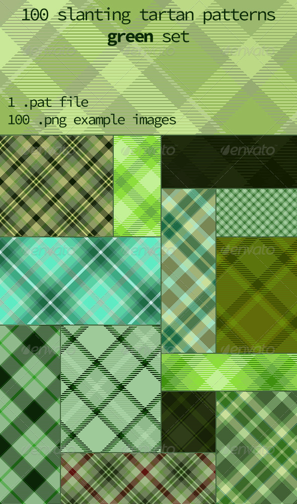 GraphicRiver Tartan Pattern Collection Slanting Green set 8344006 GraphicRiver Tartan Pattern Collection Slanting Green set 8344006