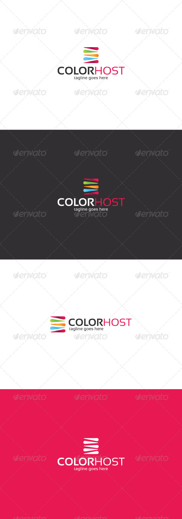 GraphicRiver Color Host Logo 8324633 GraphicRiver Color Host Logo 8324633