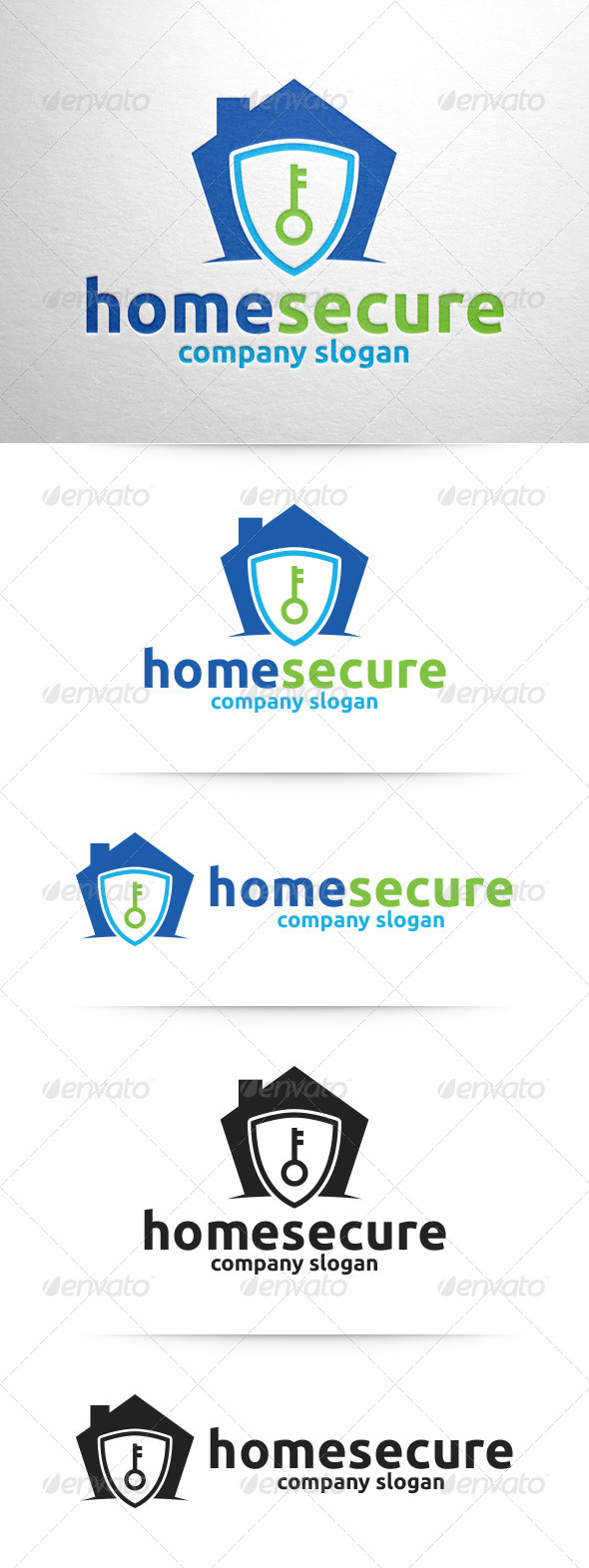 GraphicRiver Home Secure Logo Template 8348482 GraphicRiver Home Secure Logo Template 8348482