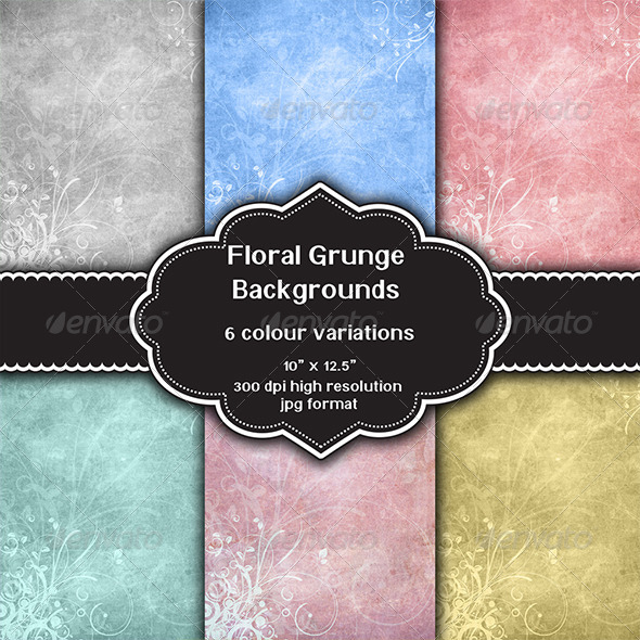 GraphicRiver Floral Grunge Design Collection 8349293 GraphicRiver Floral Grunge Design Collection 8349293