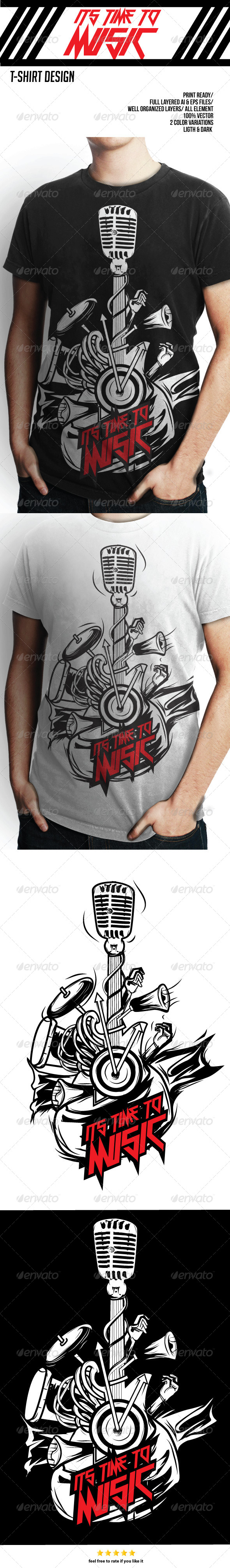 GraphicRiver T-Shirt Design Music 8333144 GraphicRiver T-Shirt Design Music 8333144