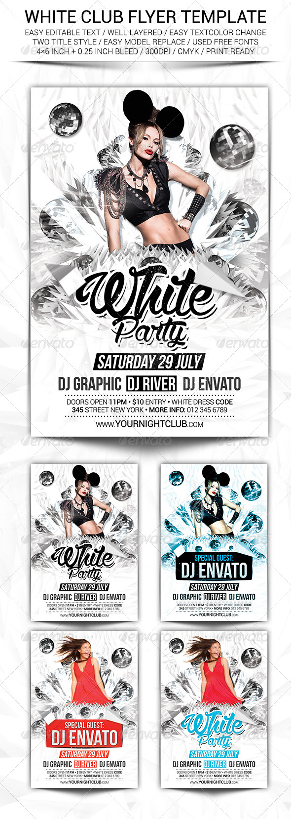 GraphicRiver White Club Flyer Template 8350299 GraphicRiver White Club Flyer Template 8350299