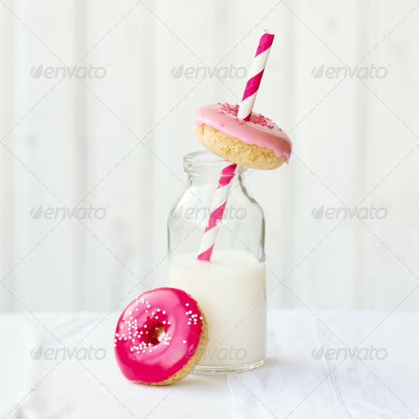 Donuts and milk