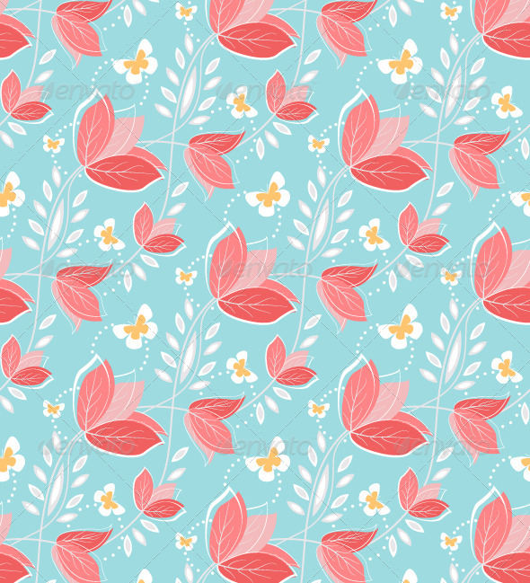 GraphicRiver Seamless Pattern Vintage Flowers 8353025 GraphicRiver Seamless Pattern Vintage Flowers 8353025