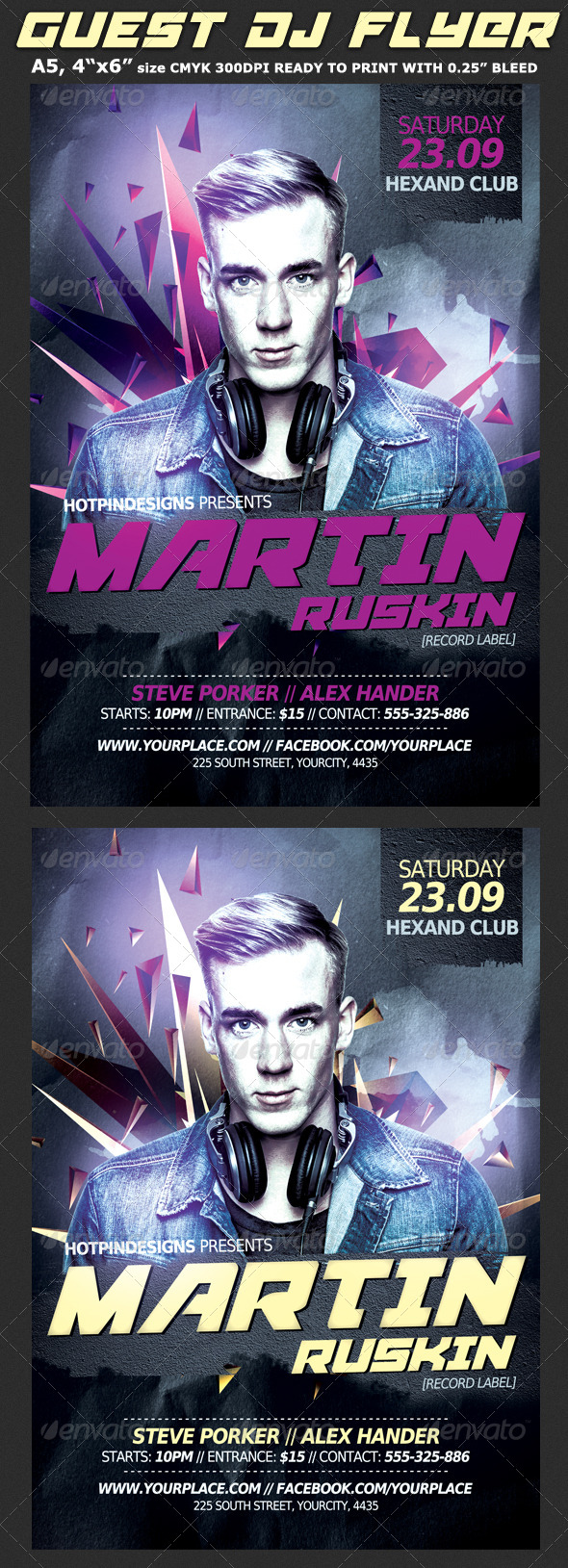 Guest Dj Party Flyer Template - Clubs & Parties Events
