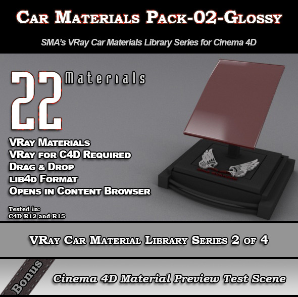 3DOcean 22 VRay Car Materials Pack-02-Glossy for Cinema 4D 8354121 3DOcean 22 VRay Car Materials Pack-02-Glossy for Cinema 4D 8354121