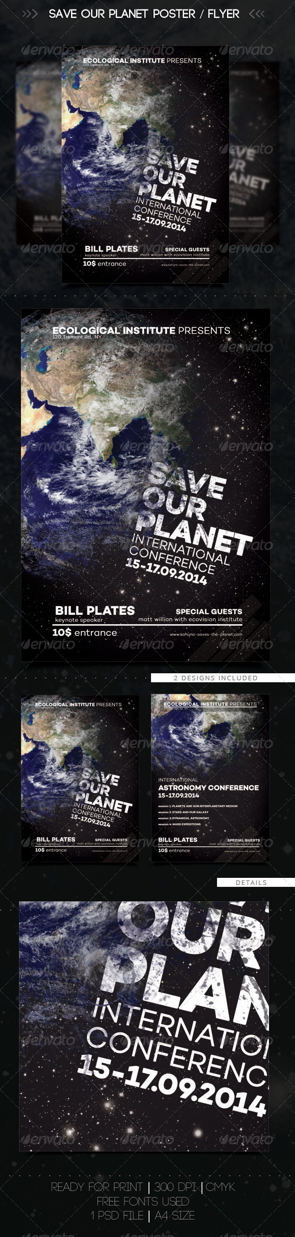 GraphicRiver Save The Planet Flyer Poster 8354225 GraphicRiver Save The Planet Flyer Poster 8354225