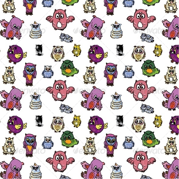 GraphicRiver Seamless Owl Pattern 8354300 GraphicRiver Seamless Owl Pattern 8354300