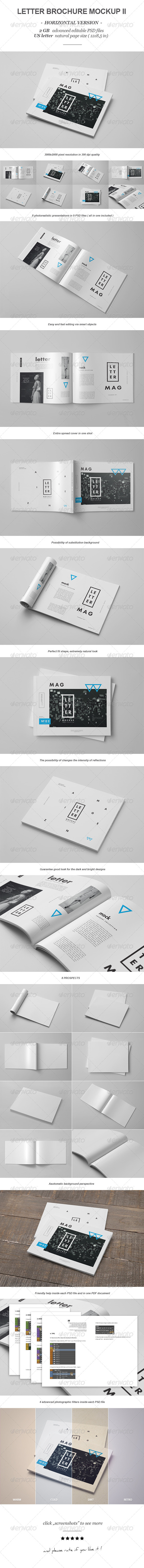 GraphicRiver Horizontal Letter Magazine Brochure Mock-up 2 8354340 GraphicRiver Horizontal Letter Magazine Brochure Mock-up 2 8354340