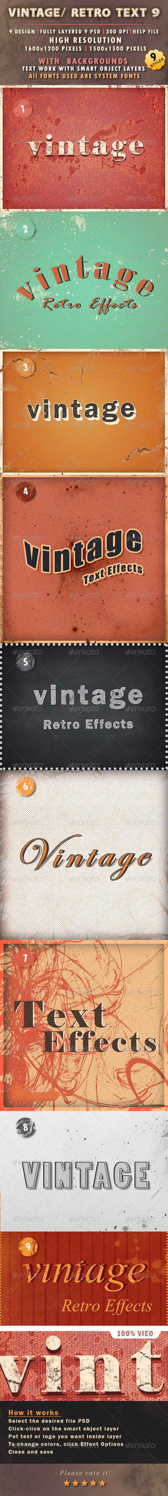 GraphicRiver Vintage Retro Text 9 8294301 GraphicRiver Vintage Retro Text 9 8294301