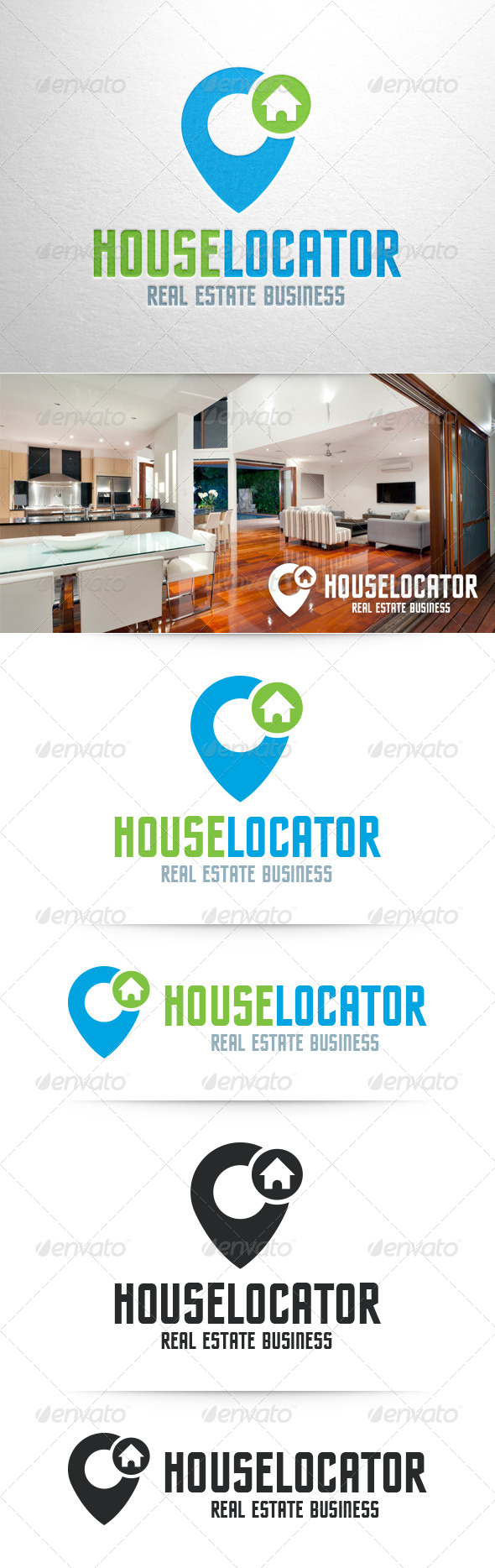 GraphicRiver House Locator Logo Template 8357534 GraphicRiver House Locator Logo Template 8357534