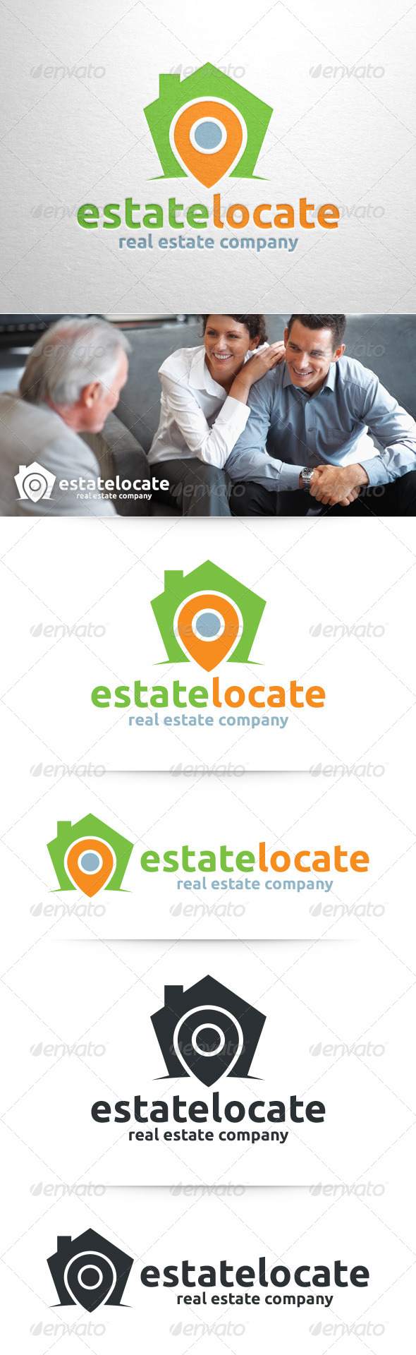 GraphicRiver Estate Locate Logo Template 8358067 GraphicRiver Estate Locate Logo Template 8358067