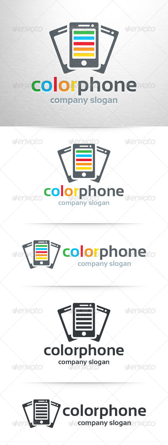 GraphicRiver Color Phone Logo Template 8359243 GraphicRiver Color Phone Logo Template 8359243