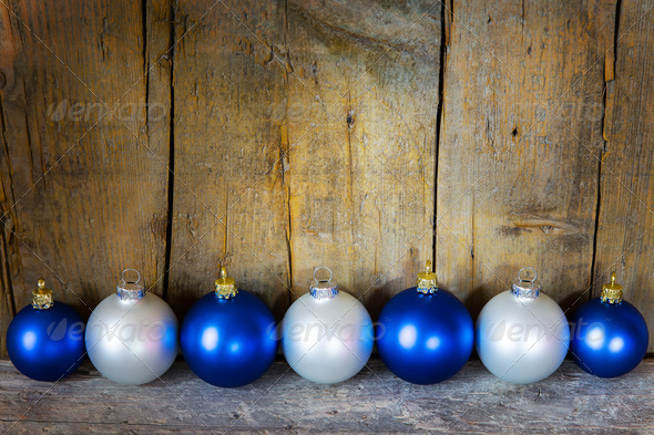 christmas postcard with balls (Misc) Photo Download