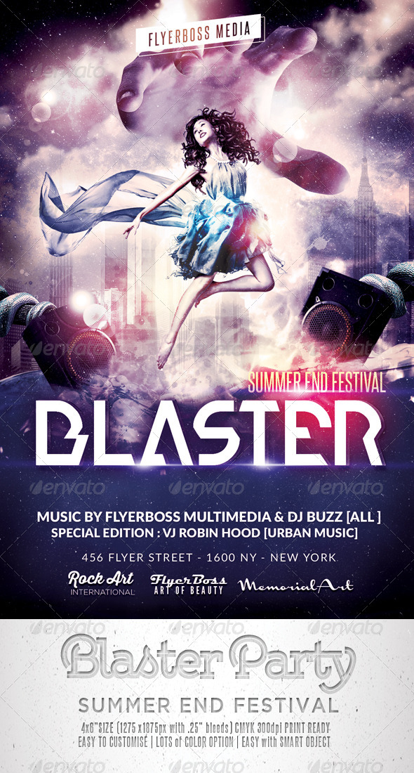 GraphicRiver Blaster Music Flyer 8364697 GraphicRiver Blaster Music Flyer 8364697