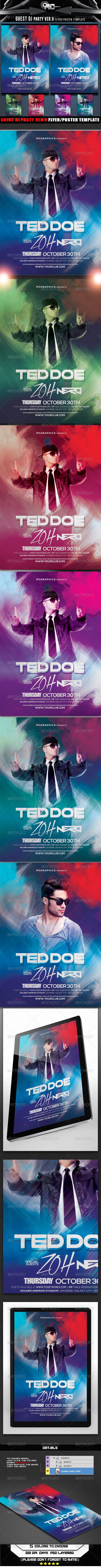 GraphicRiver Guest DJ Party Ver.9 Flyer Poster Template 8364986 GraphicRiver Guest DJ Party Ver.9 Flyer Poster Template 8364986