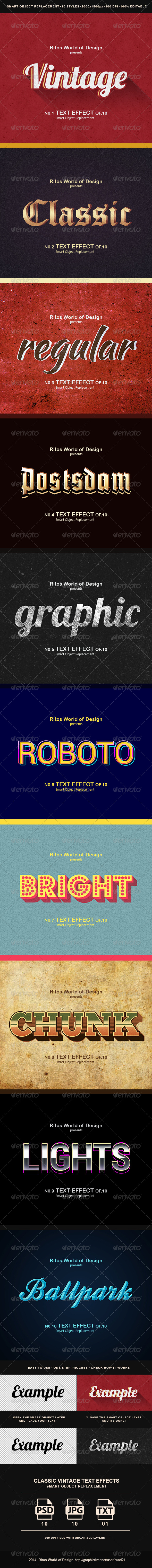 GraphicRiver Classic Vintage Text Effects 8365211 GraphicRiver Classic Vintage Text Effects 8365211