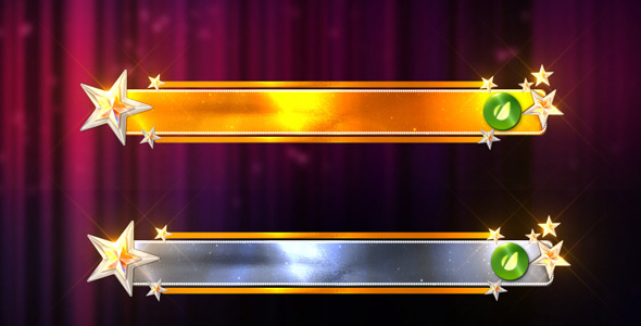 Title Star Gold and Silver Lower Third Title Star Gold and Silver Lower Third