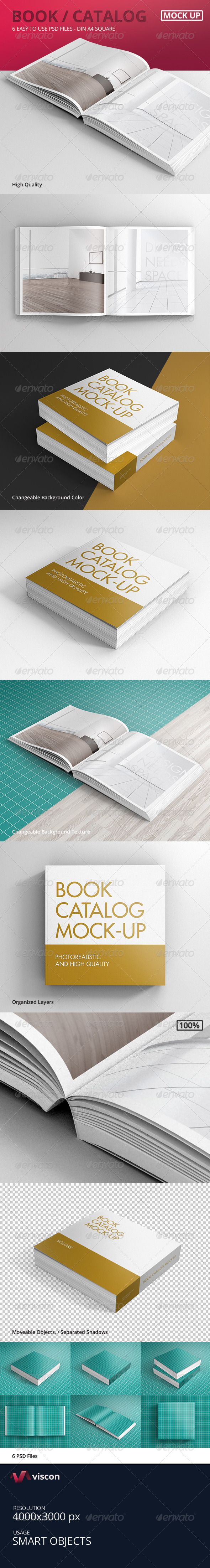 GraphicRiver Book Catalog Mock-Ups Square 8367935 GraphicRiver Book Catalog Mock-Ups Square 8367935