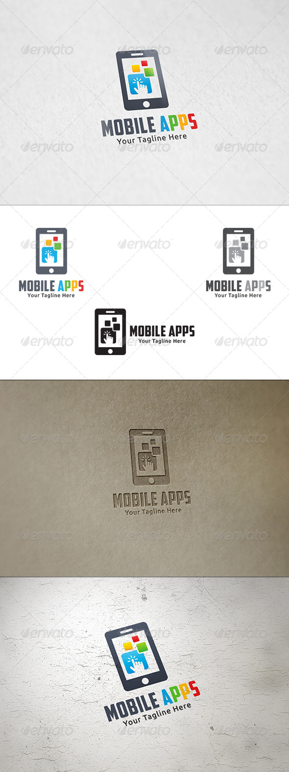 GraphicRiver Mobile Apps Logo Template 8368024 GraphicRiver Mobile Apps Logo Template 8368024