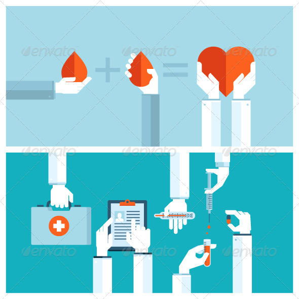 Concepts for Blood Transfusion and Medical Care (Health/Medicine)