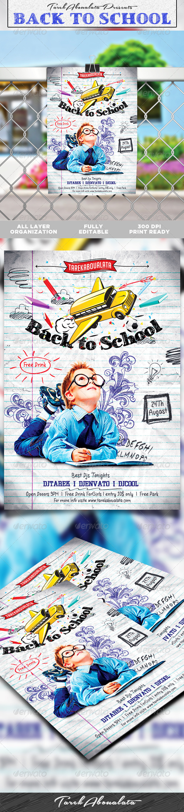 GraphicRiver Back to School Flyer Template v.2 8371331 GraphicRiver Back to School Flyer Template v.2 8371331
