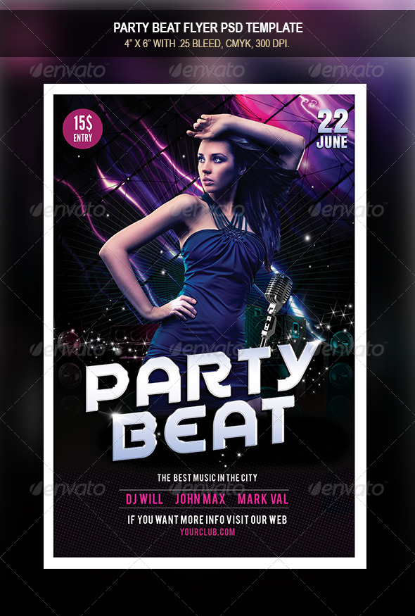 GraphicRiver Party Beat Flyer 8371736 GraphicRiver Party Beat Flyer 8371736