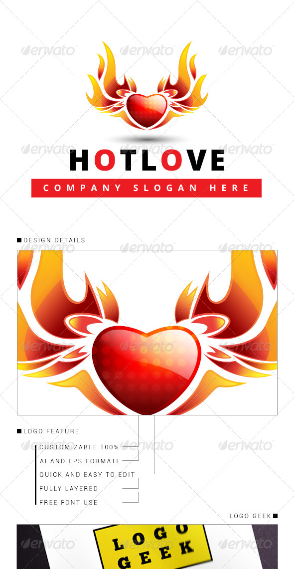 GraphicRiver Hot Love 3D Logo 8353024 GraphicRiver Hot Love 3D Logo 8353024