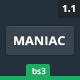 Maniac - Bootstrap Admin Theme Maniac - Bootstrap Admin Theme - ThemeForest Item for Sale