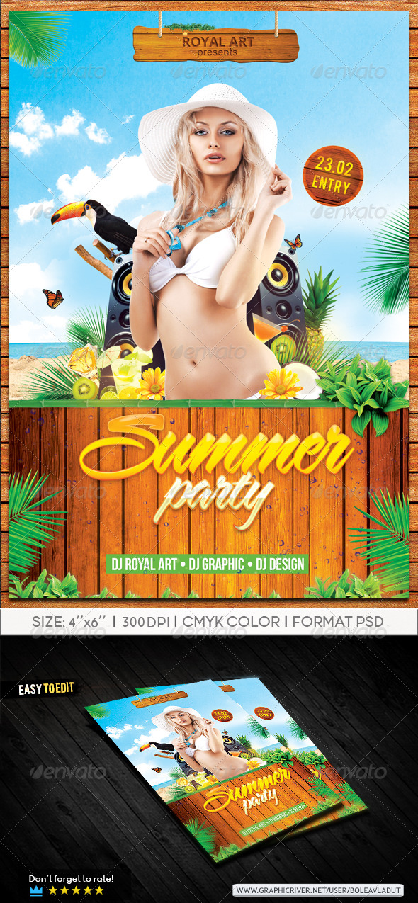 GraphicRiver Summer Party Beach 8373177 GraphicRiver Summer Party Beach 8373177
