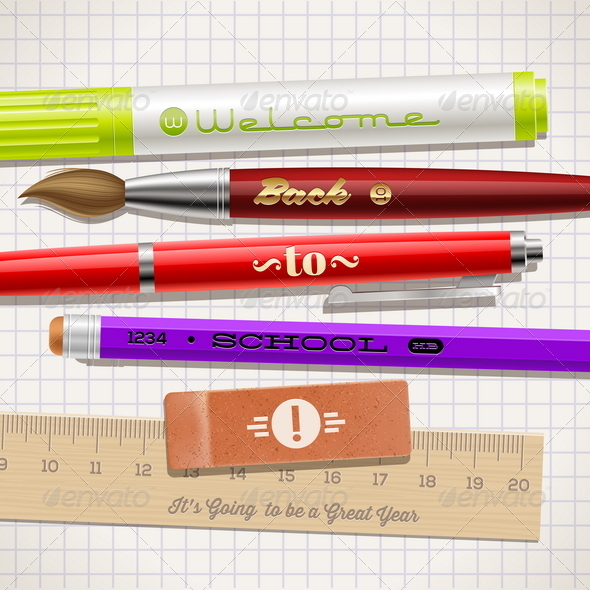 GraphicRiver Back to School Vector Illustration 8373462 GraphicRiver Back to School Vector Illustration 8373462