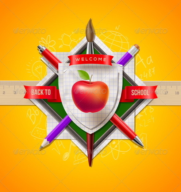 GraphicRiver Back to School Vector Illustration 8373536 GraphicRiver Back to School Vector Illustration 8373536