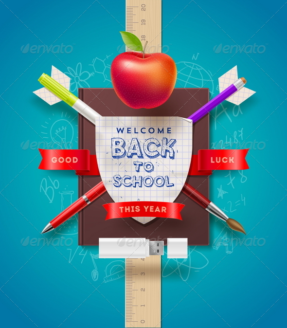 GraphicRiver Back to School Vector Illustration 8373548 GraphicRiver Back to School Vector Illustration 8373548