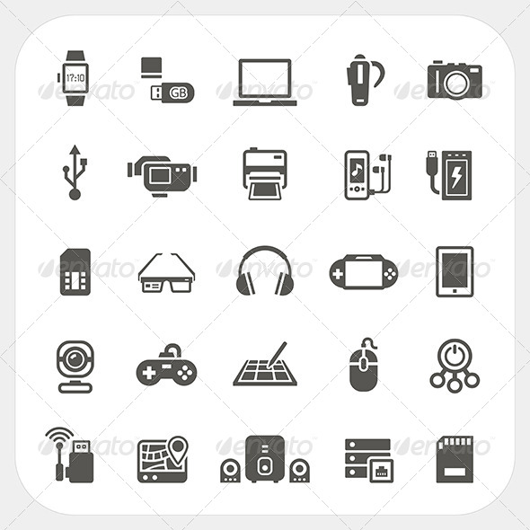 GraphicRiver Electronic and Gadget Icons Set 8373680 GraphicRiver Electronic and Gadget Icons Set 8373680