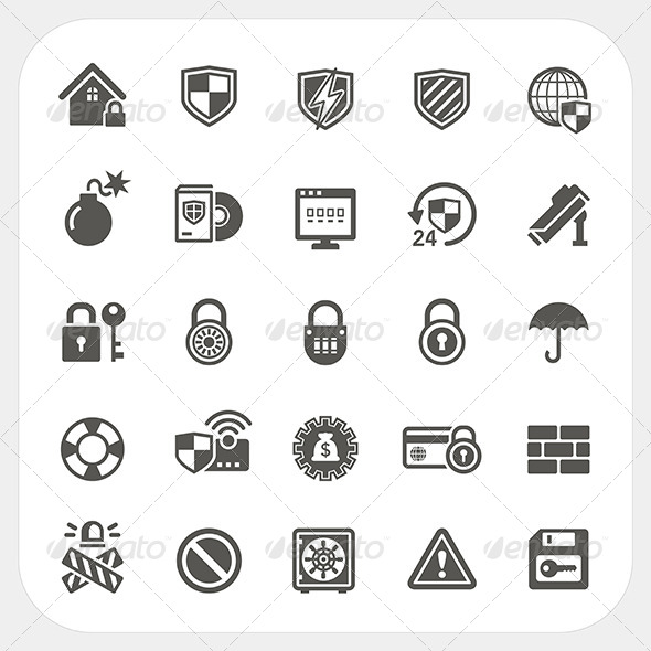 GraphicRiver Security Icons Set 8373686 GraphicRiver Security Icons Set 8373686